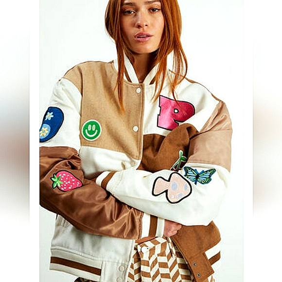 Rare Pacsun Patchwork Varsity Jacket - Picture 15 of 15